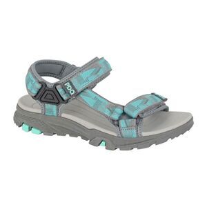 PDQ Womens/Ladies Logo Sandals / Mint/Gray